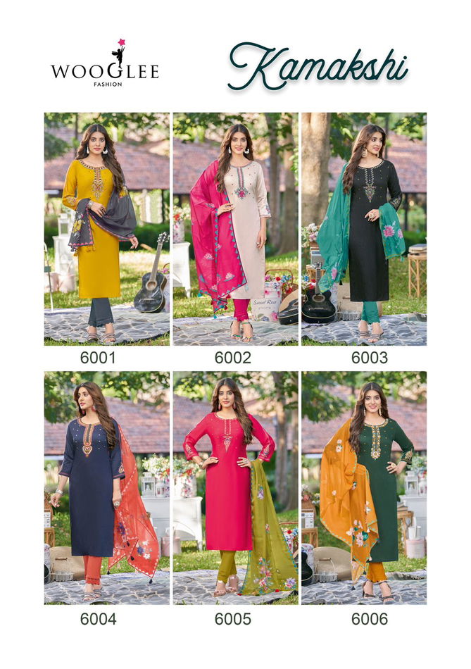 Kamakshi By Wooglee Kurti With Bottom Dupatta Wholesale Clothing Distributors In India